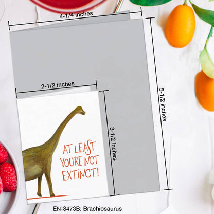 Brachiosaurus, Greeting Card (8473B): A2 Card