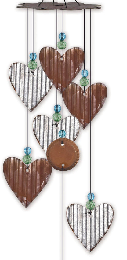 Bird, Heart & Sunflower Wind Chime