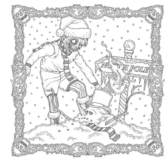 Beauty of Horror: Ghosts of Christmas Coloring Book