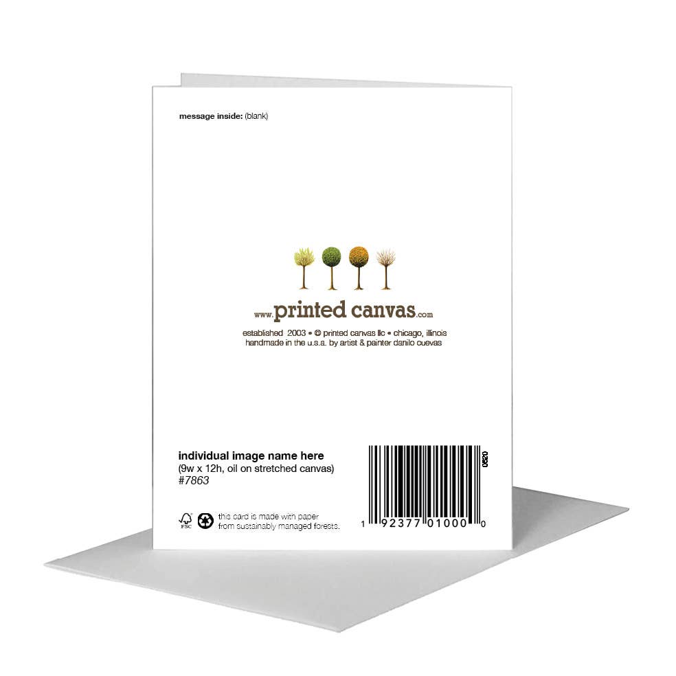 Mushrooms, Greeting Card (7679H): A2 Card