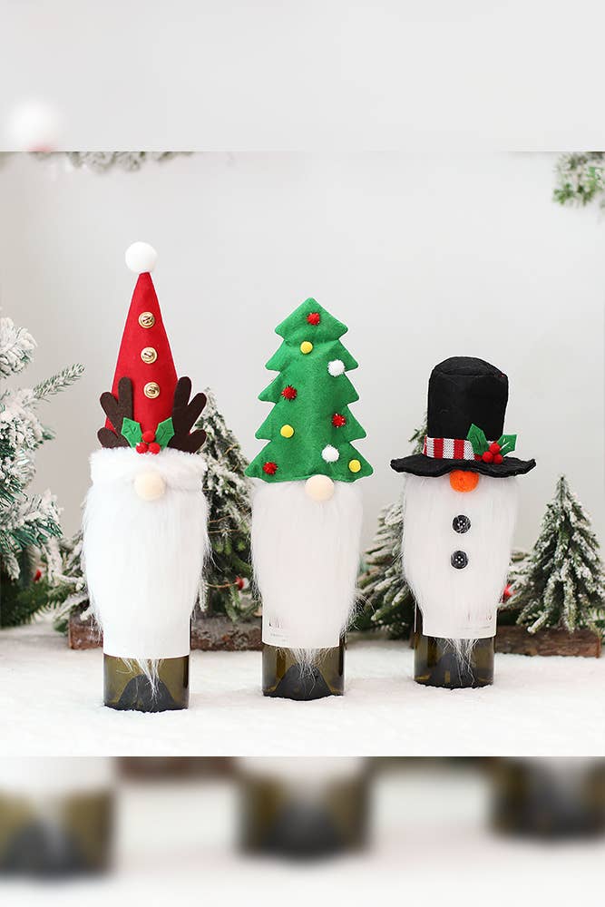snowman wine cap topper