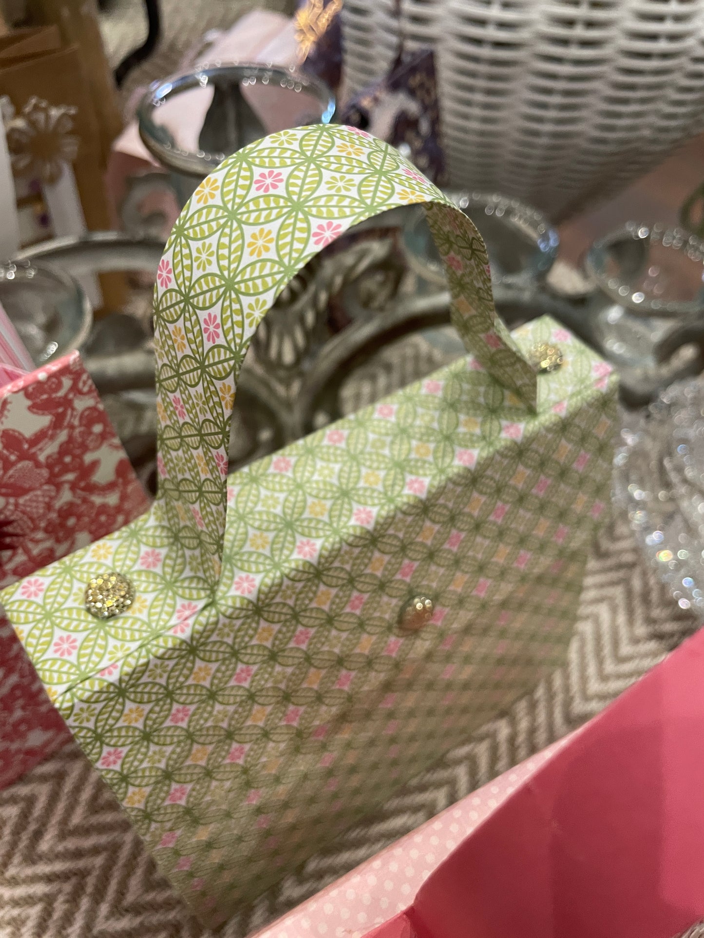 Green Yellow Bag Purse