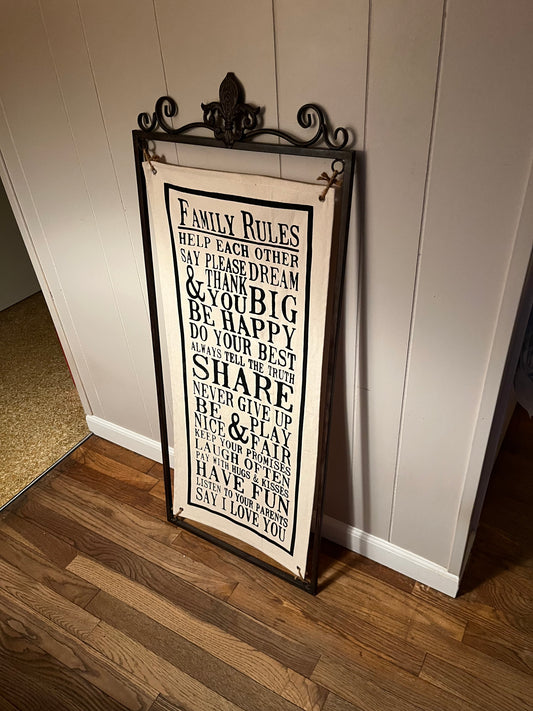#103 House Rules sign