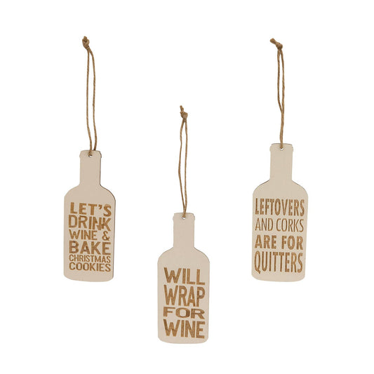 3/Set, Wine & Cookies Ornaments