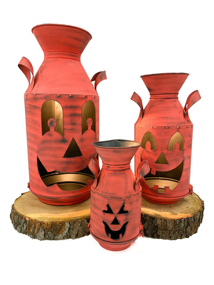 sm Orange Pumpkin Milk can