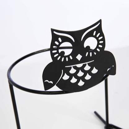 RD METAL PUMPKIN STAND-OWL
