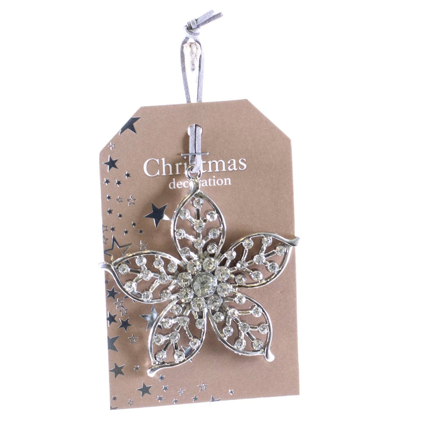 Crystal Poinsettia Orn