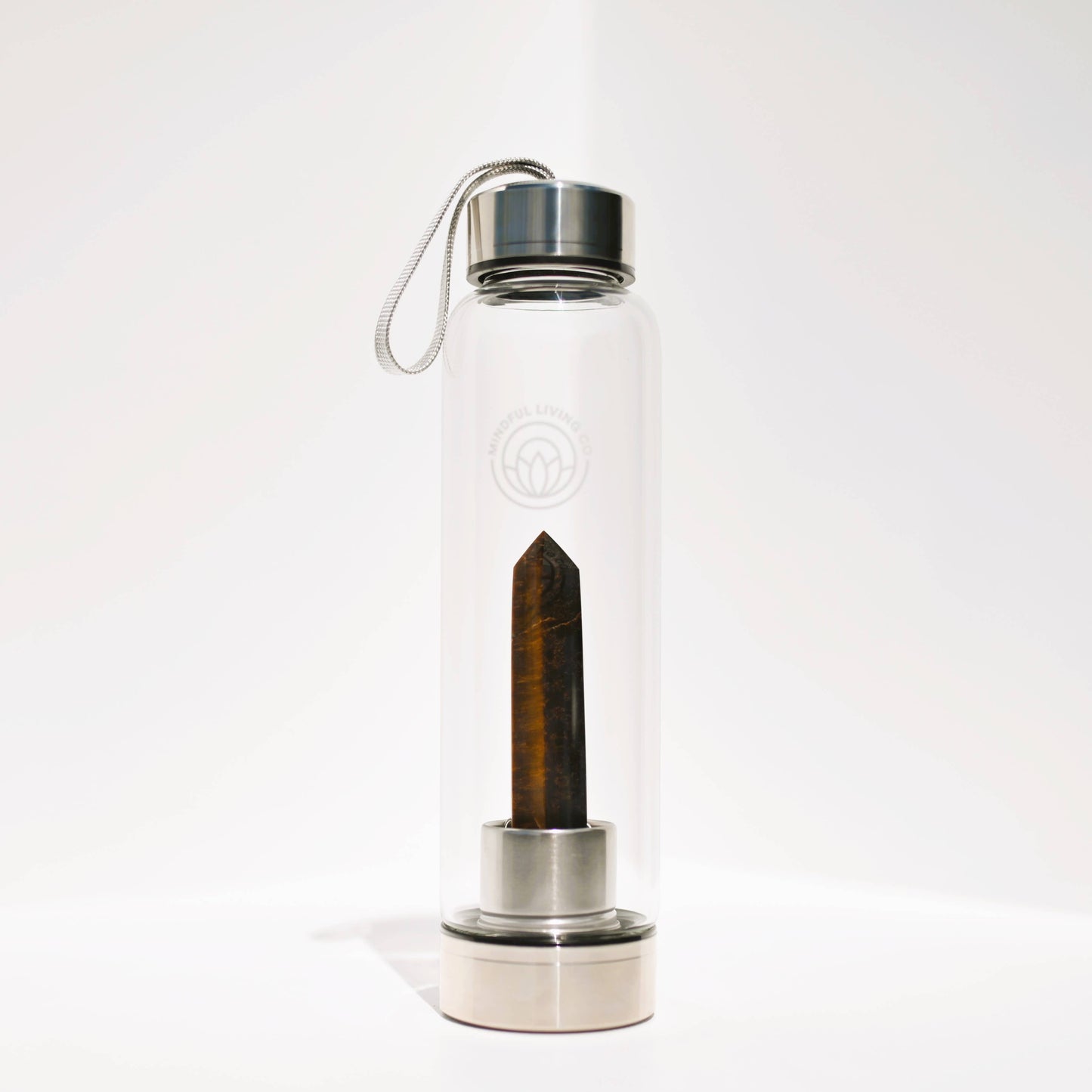 Crystal Clear Wand Water Bottle –  Tiger Eye