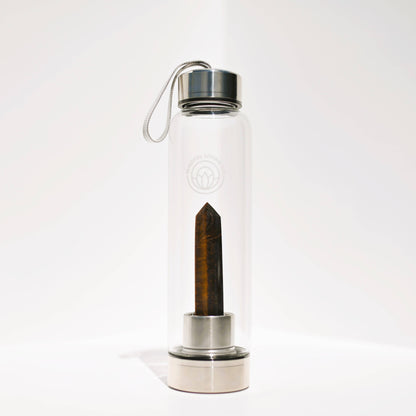 Crystal Clear Wand Water Bottle –  Tiger Eye