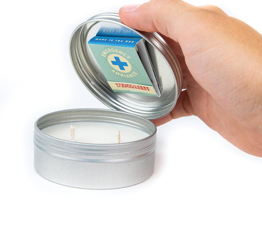 Because Children Emergency Ambiance Travel Tin | Funny Candl