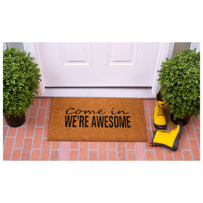 We're Awesome Doormat: 17''x29''