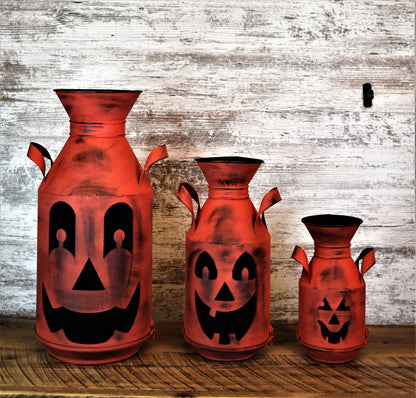 sm Orange Pumpkin Milk can