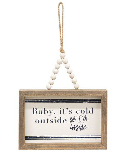 All I Want For Christmas Beaded Sign, 3 Assorted
