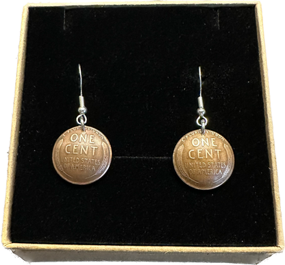Wheat Penny Coin Earrings