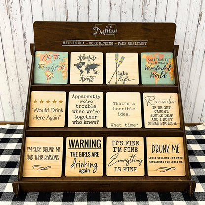 Remember If We Get Caught. You're Deaf Funny Wood Coasters