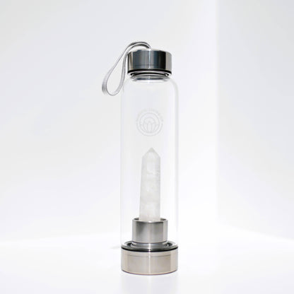 Crystal Clear Wand Water Bottle  - Clear Quartz