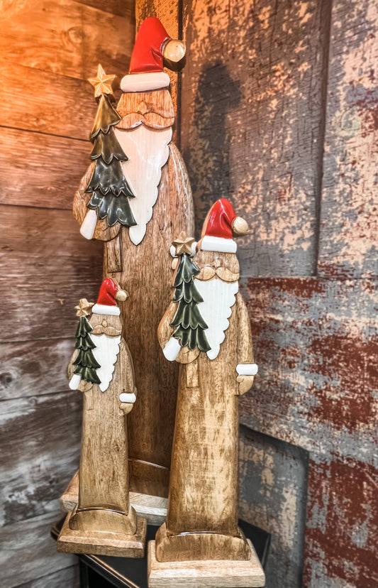 Wooden Santa 5x2x20in