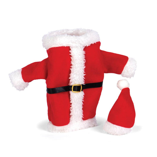 SANTA SUIT WINE BOTTLE DECOR