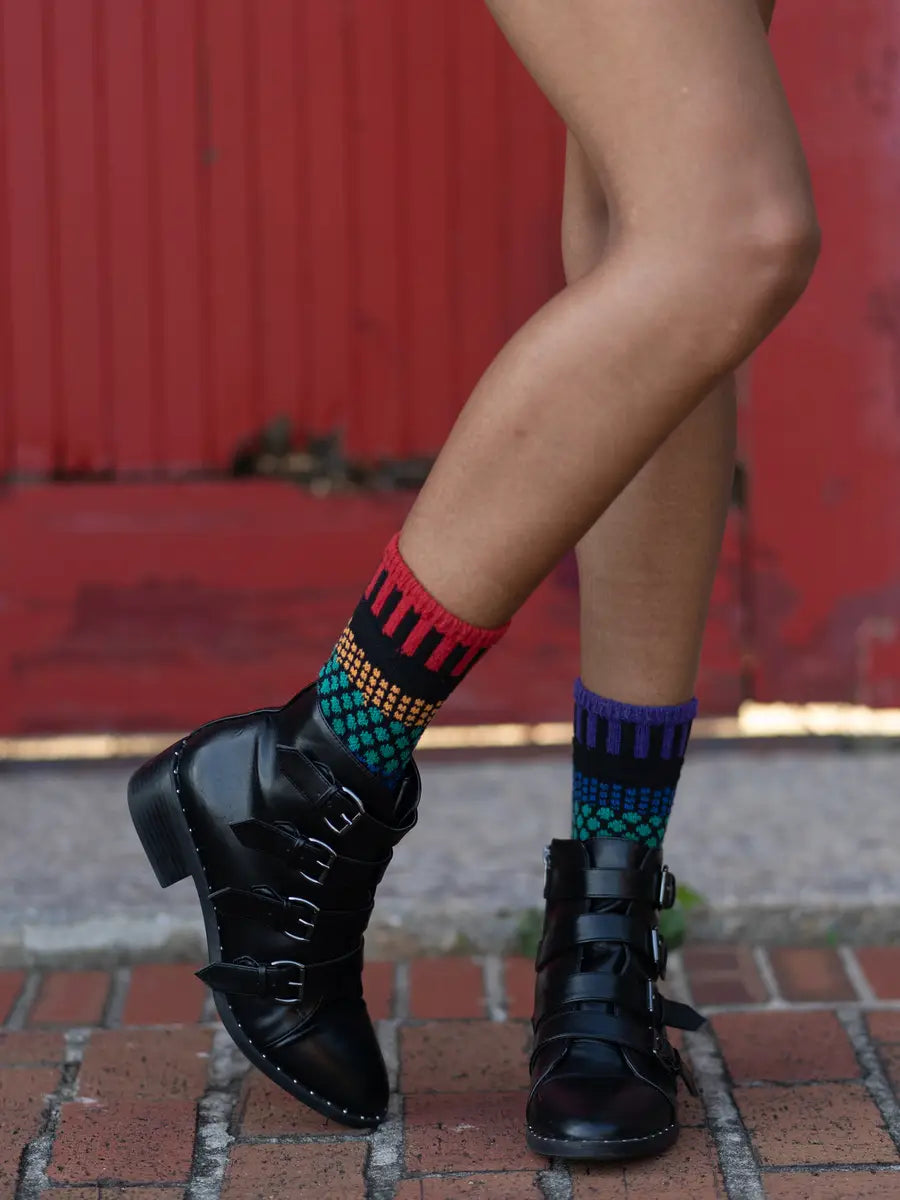 Gemstone Adult Crew socks
