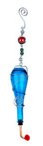 Blue Hummingbird Feeder