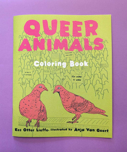 Queer Animals Coloring Book Zine