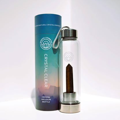 Crystal Clear Wand Water Bottle –  Tiger Eye