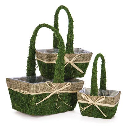 Small Rectangular Moss Planters