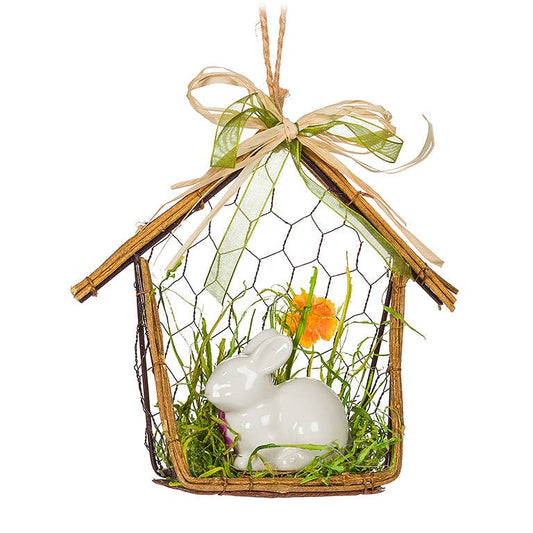 Rabbit in House-6"H