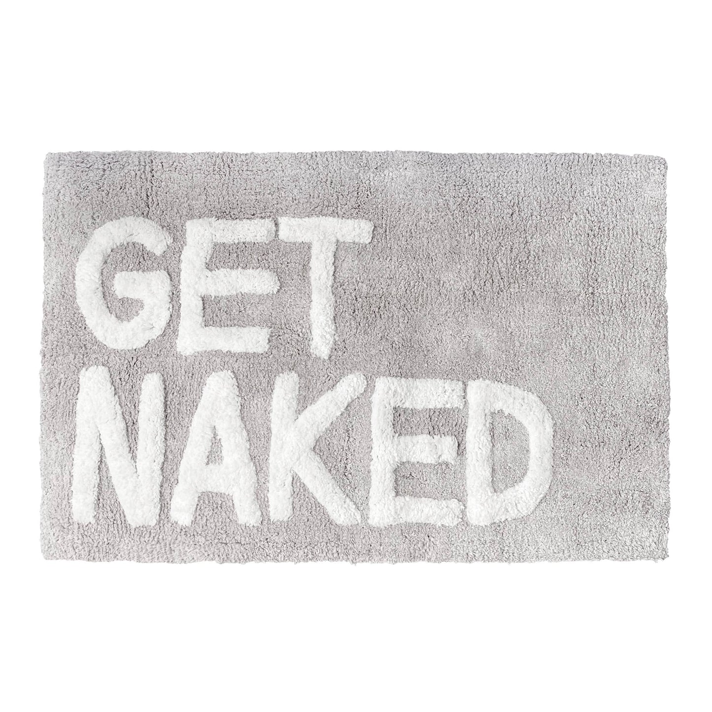 Get Naked Bath Mat - Non Slip Slogan Bathroom Rug