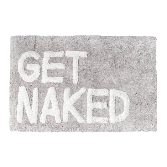 Get Naked Bath Mat - Non Slip Slogan Bathroom Rug