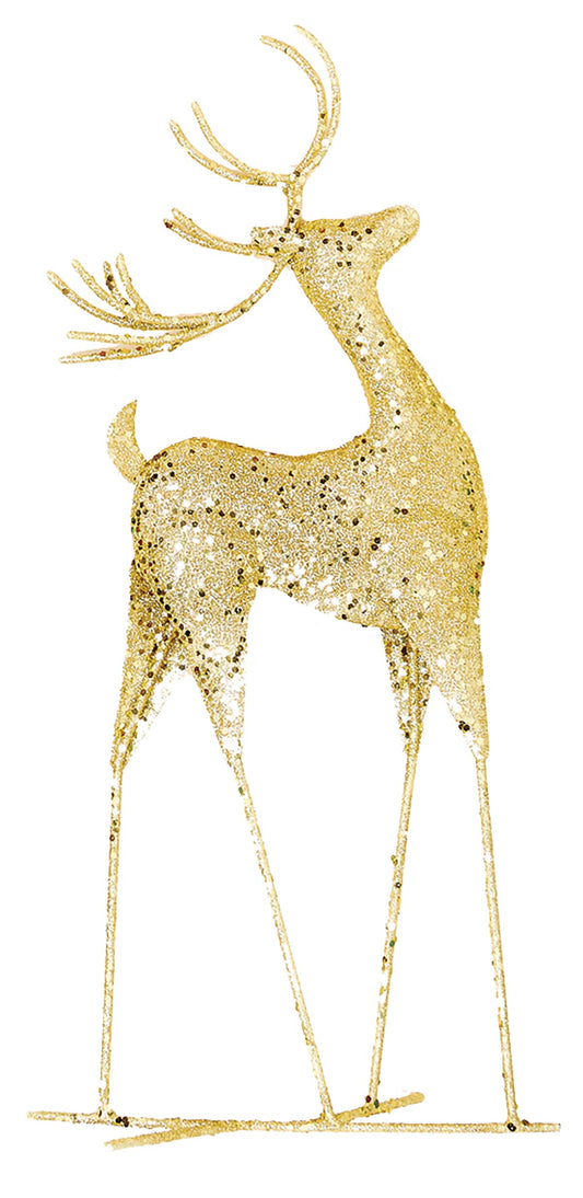 20" Gold Metal Reindeer
