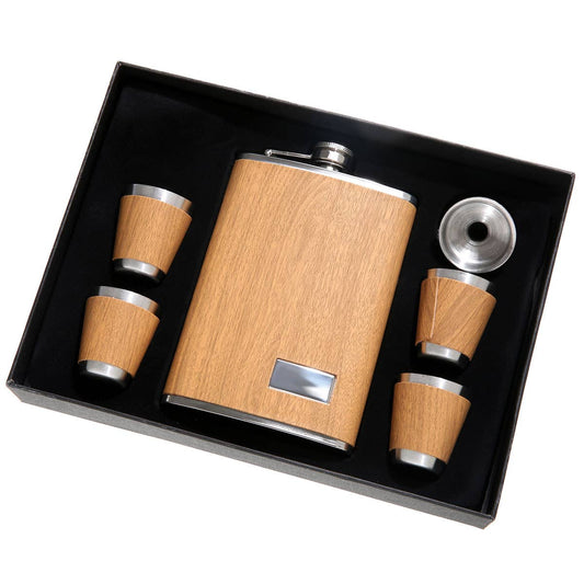 Light Grain 5 Piece Tall Flask Set