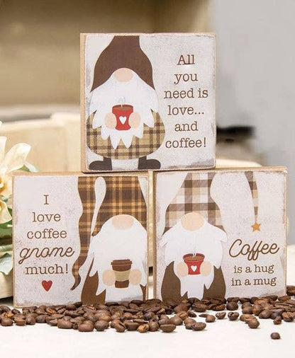 Coffee Gnome Block, 3 Assorted