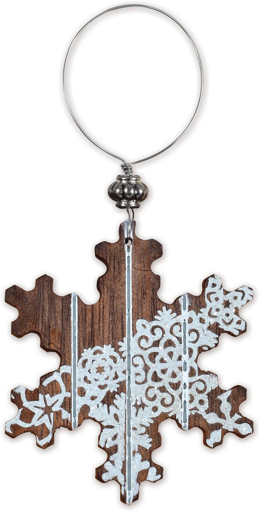 Rustic Snowflake Orn