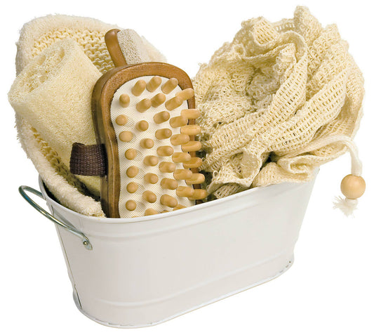 Spa Gift set in white - Geschenkset Spa in Badewanne, Natur nachhaltig