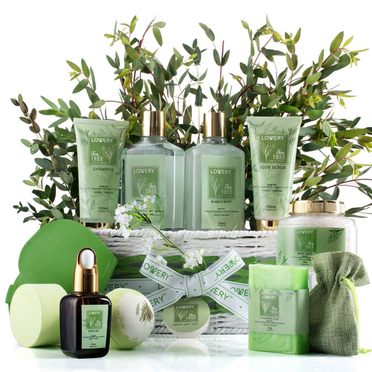 Tea Tree Bath & Body Set - Luxury Aromatherapy Home Spa Set
