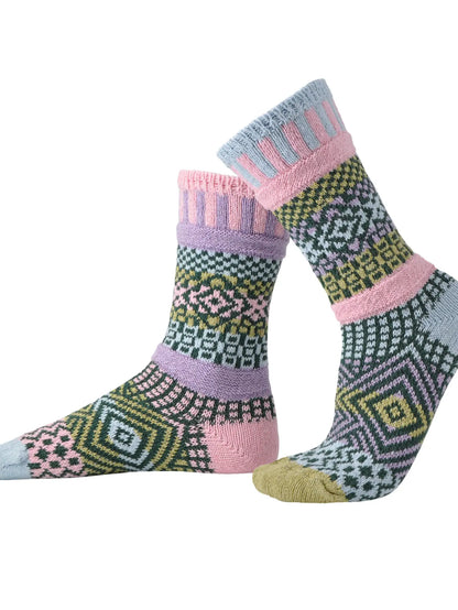 Lilac Adult Crew Socks
