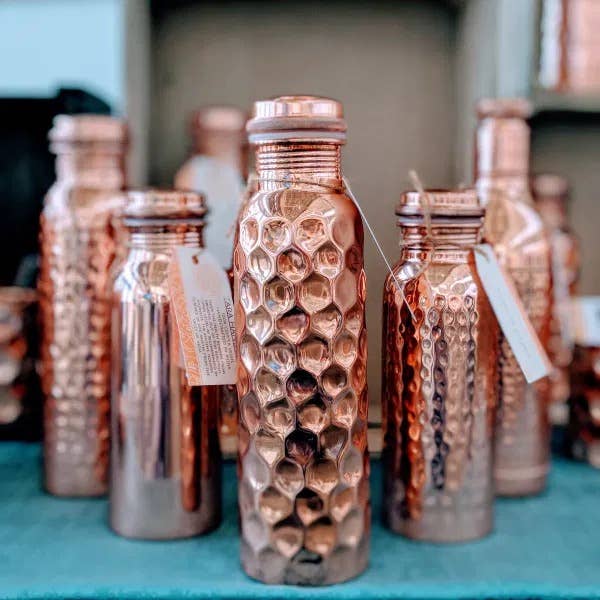 Copper Water Bottle - diamond 30oz
