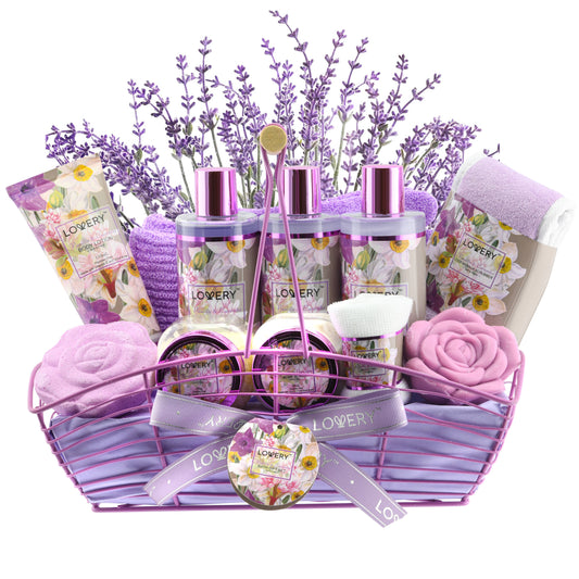 Gifts Sets for Women, Bath and Body Spa Kit, Lavender Lilac