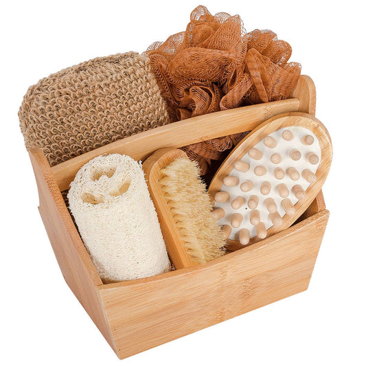 Spa Set in wooden tote