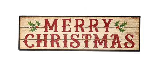 28" Wood Merry Christmas Sign