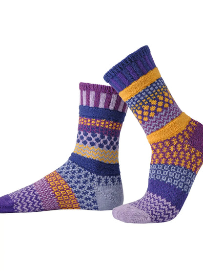 Purple Rain Adult Crew Socks