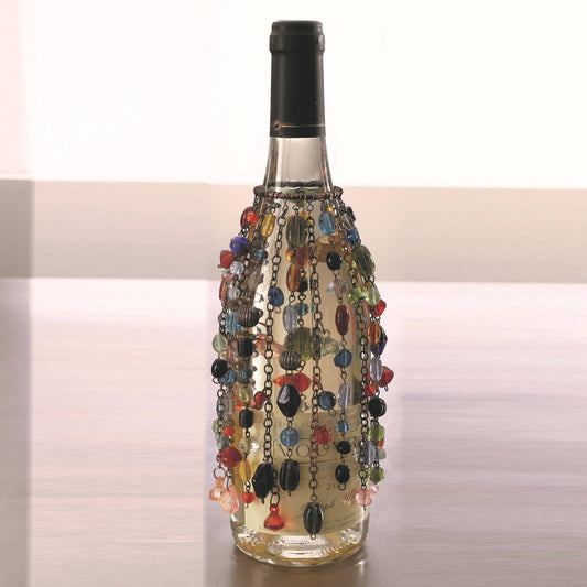 Copper Beaded Bottle Cover