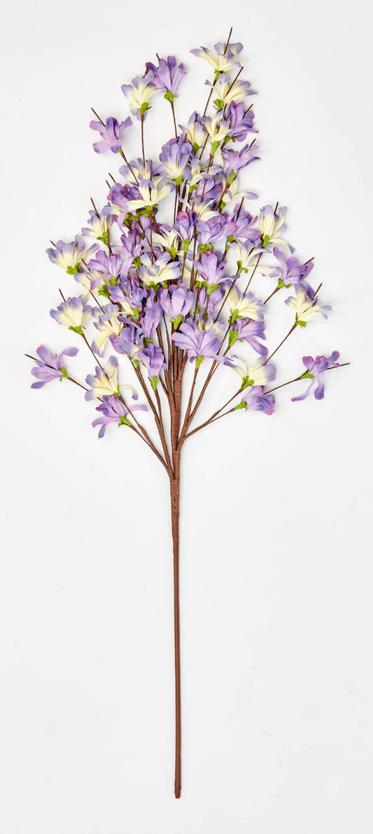 31" Spring Flower Spray, Purple