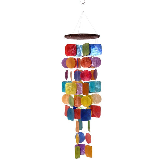 Rainbow Capiz Shell Chime