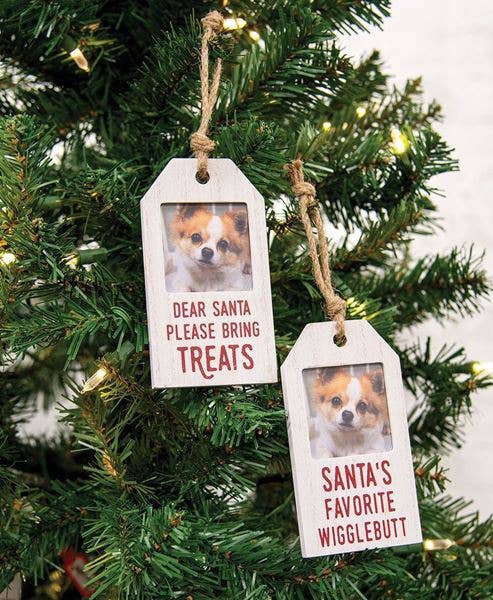 Santa's Favorite Photo Christmas Ornament, 2 Assorted