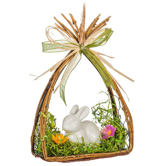 Rabbit in Basket-7"H