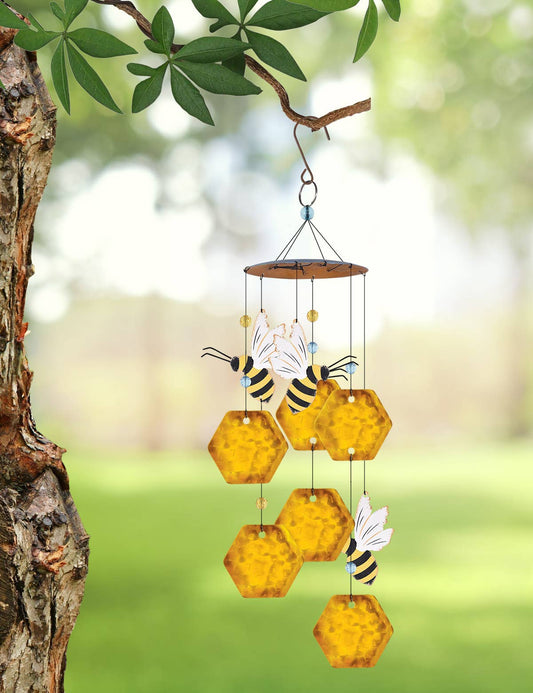 Country Gardens,  Honeybee & Honeycomb Wind Chime