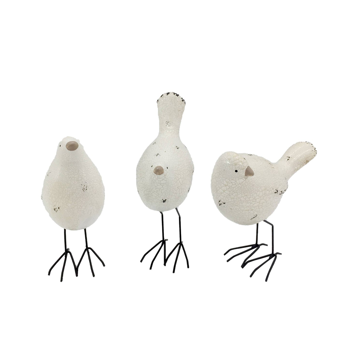 Spring & Easter Little Bird Outdoor Statue  White