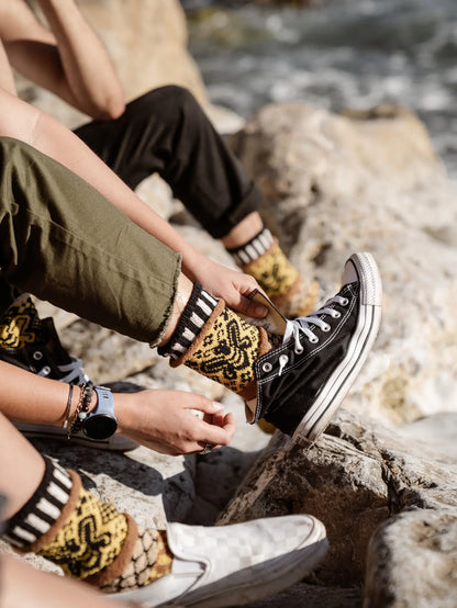 Honey Bee Adult Crew Socks